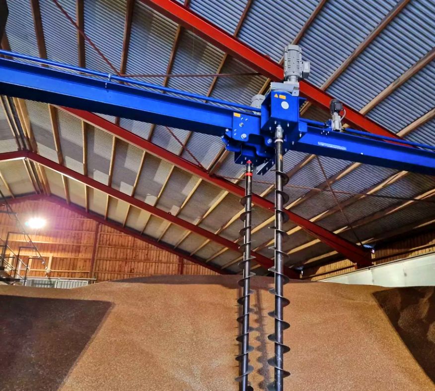 Séchage en case par brassage