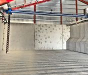 Séchage en case par brassage
