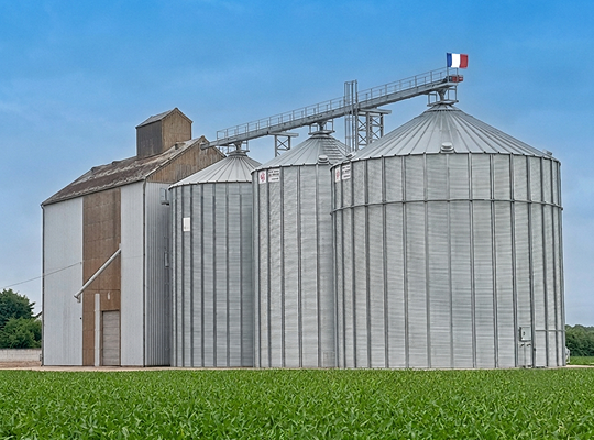 Extension de stockage 2000T avec nettoyeur séparateur et manutention 100T/h