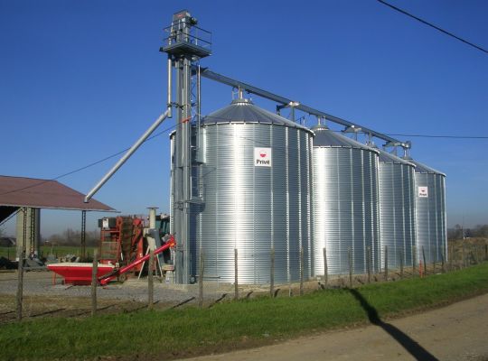 Stockage 1000 T, manutention 70 T/h
