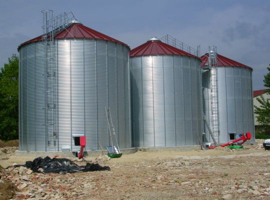 Stockage 3x350 T, manutention 100 T/h