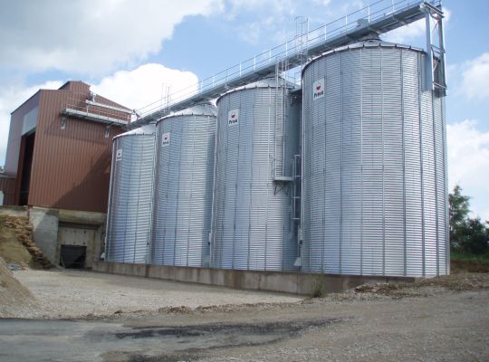 Stockage 4x350 T, manutention 50 T/h