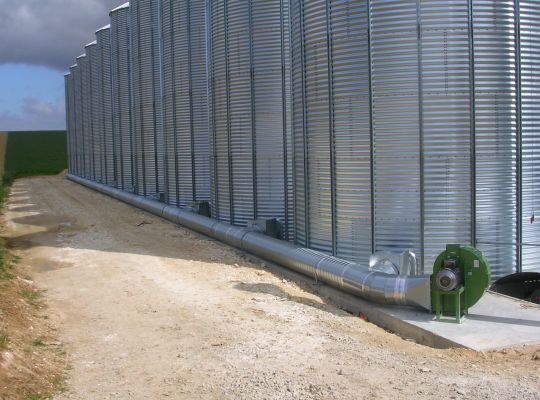 Réseau de ventilation avec vannes étanches
