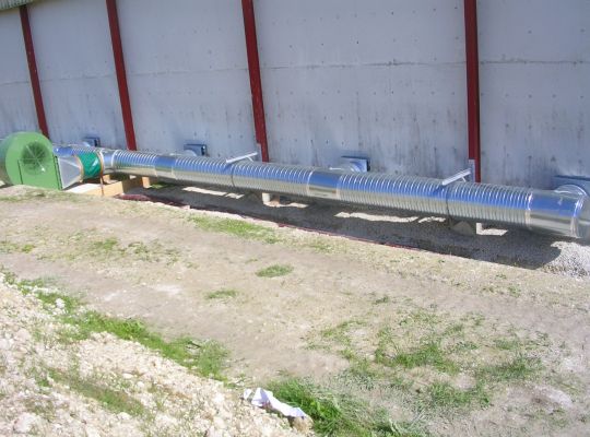 Réseau de ventilation avec vannes étanches