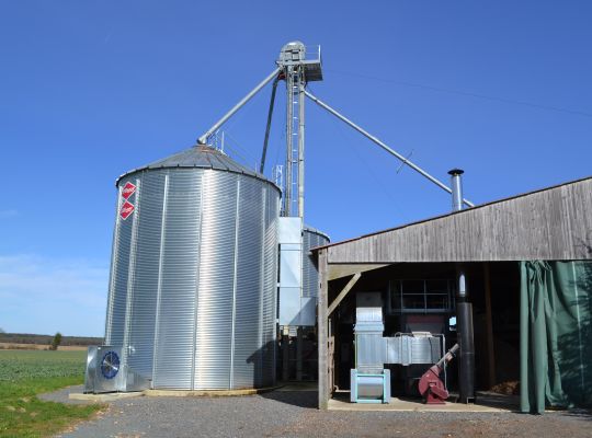 Cellule sécheuse par le toit avec chaudière biomasse