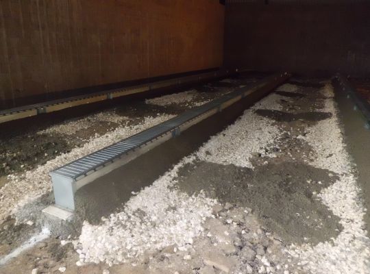 Ventilation par caniveaux
