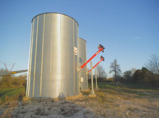 Stockage 2x300T, manutention 80 T/h