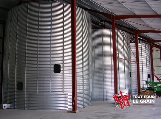 Stockage 3x300 T, manutention 70 T/h