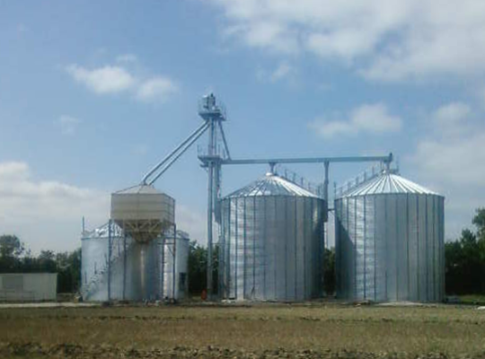 Stockage 2x300 T, cellule sécheuse brassage