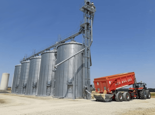 Stockage 5x400 T avec venticônes